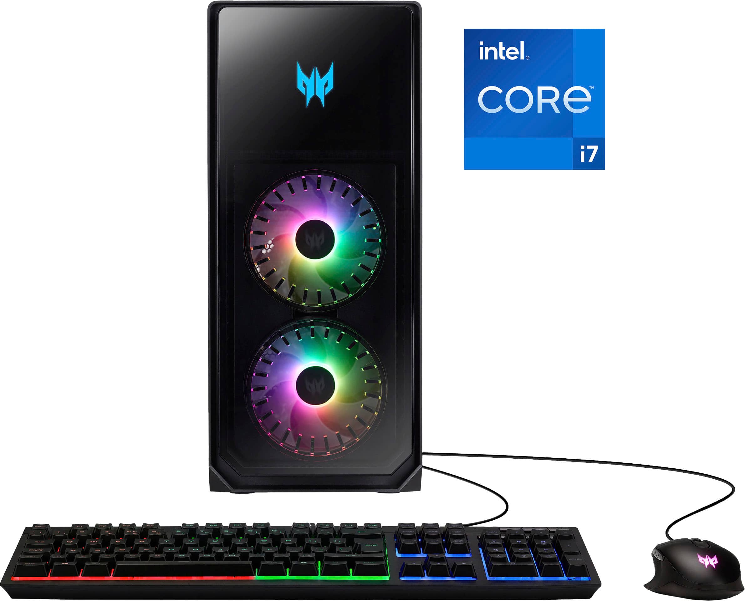 Alt View 6. Acer - Predator Orion 5000 Gaming Desktop- Intel Core i7-13700F-16GB DDR5 Memory- NVIDIA GeForce RTX 3070 - 1TB Gen 4 SSD - Black.