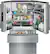 Angle. Frigidaire - Professional 21.4 Cu. Ft. 4-Door French Door Counter-Depth Refrigerator - Stainless Steel.