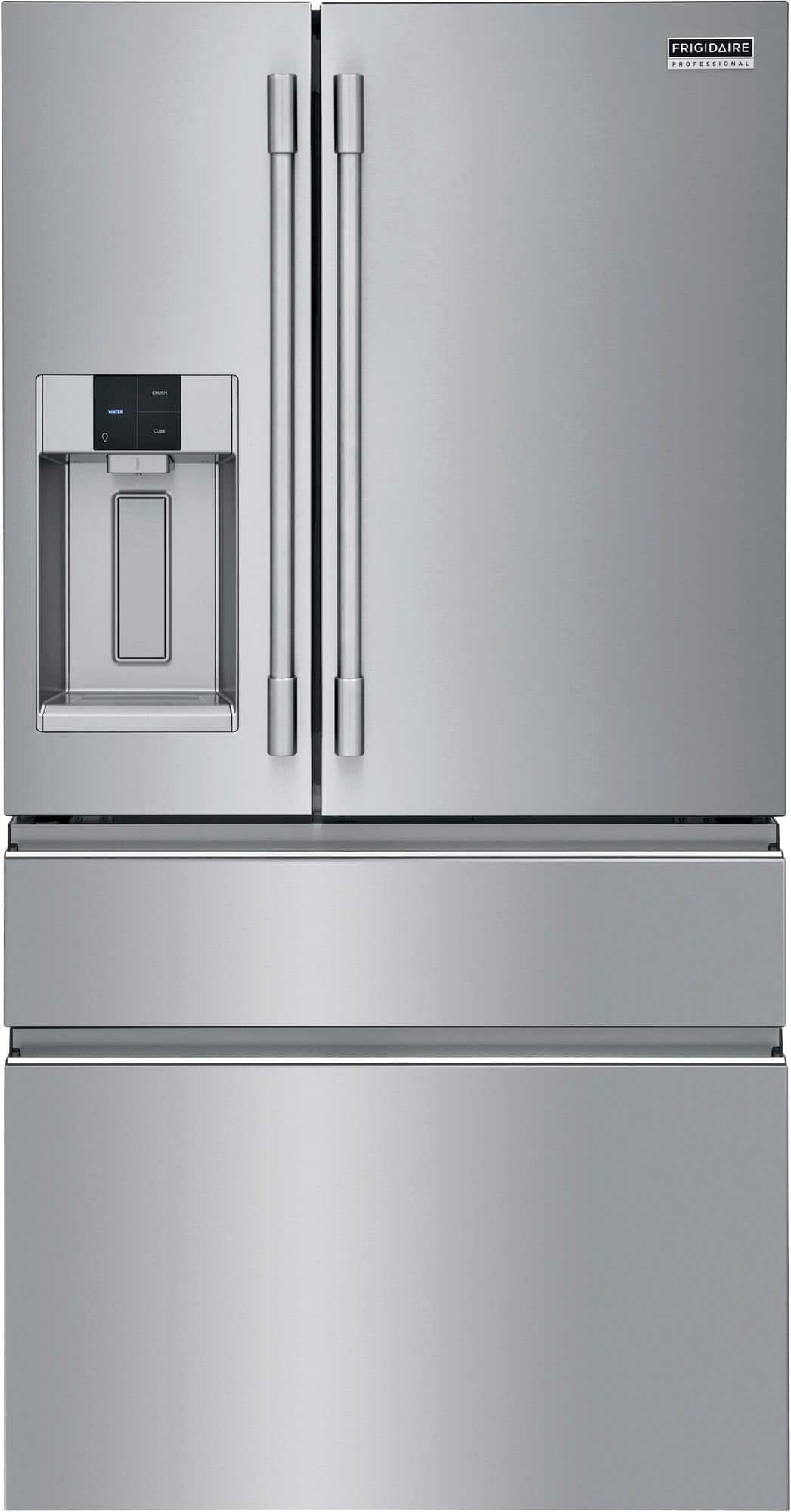 Frigidaire - Professional 21.4 Cu. Ft. 4-Door French Door Counter-Depth Refrigerator with Dual Ice Maker - Stainless Steel - Front_Zoom