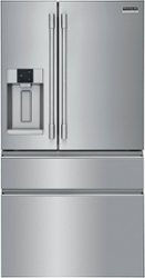 Frigidaire - Professional 21.4 Cu. Ft. 4-Door French Door Counter-Depth Refrigerator - Stainless steel - Front_Zoom
