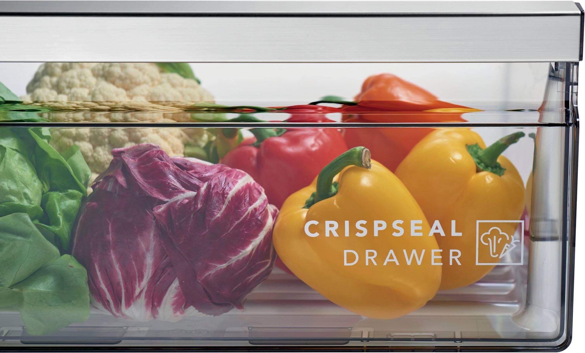 Alt View 3. Frigidaire - Professional 21.4 Cu. Ft. 4-Door French Door Counter-Depth Refrigerator - Stainless Steel.