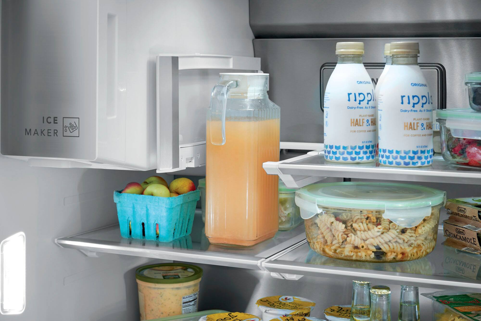 Alt View 5. Frigidaire - Professional 21.4 Cu. Ft. 4-Door French Door Counter-Depth Refrigerator - Stainless Steel.