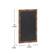 Alt View 14. Alamont Home - Canterbury 24"W x 0.75"D x 36"H Magnetic Wall Mounted Chalkboard - Torched Brown.