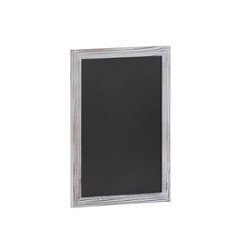 Flash Furniture - Canterbury 18"W x 0.75"D x 24"H Magnetic Wall Mounted Chalkboard - White Washed - Front_Zoom