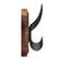 Alt View 18. Alamont Home - Daly 24"W x 3.1"D x 6.5"H Coat Rack - Rustic Brown.