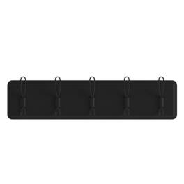 Alamont Home - Daly 24"W x 3.1"D x 6.5"H Coat Rack - Black