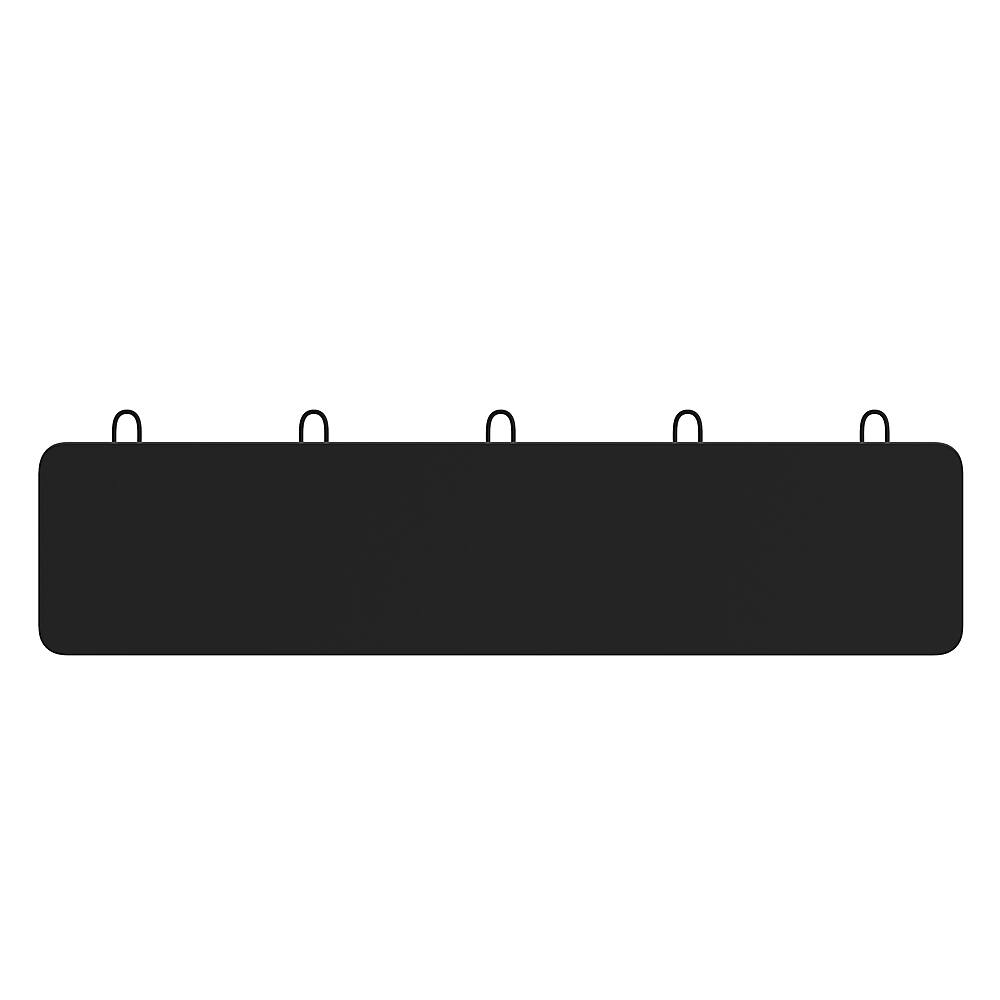 Alt View 16. Alamont Home - Daly 24"W x 3.1"D x 6.5"H Coat Rack - Black.