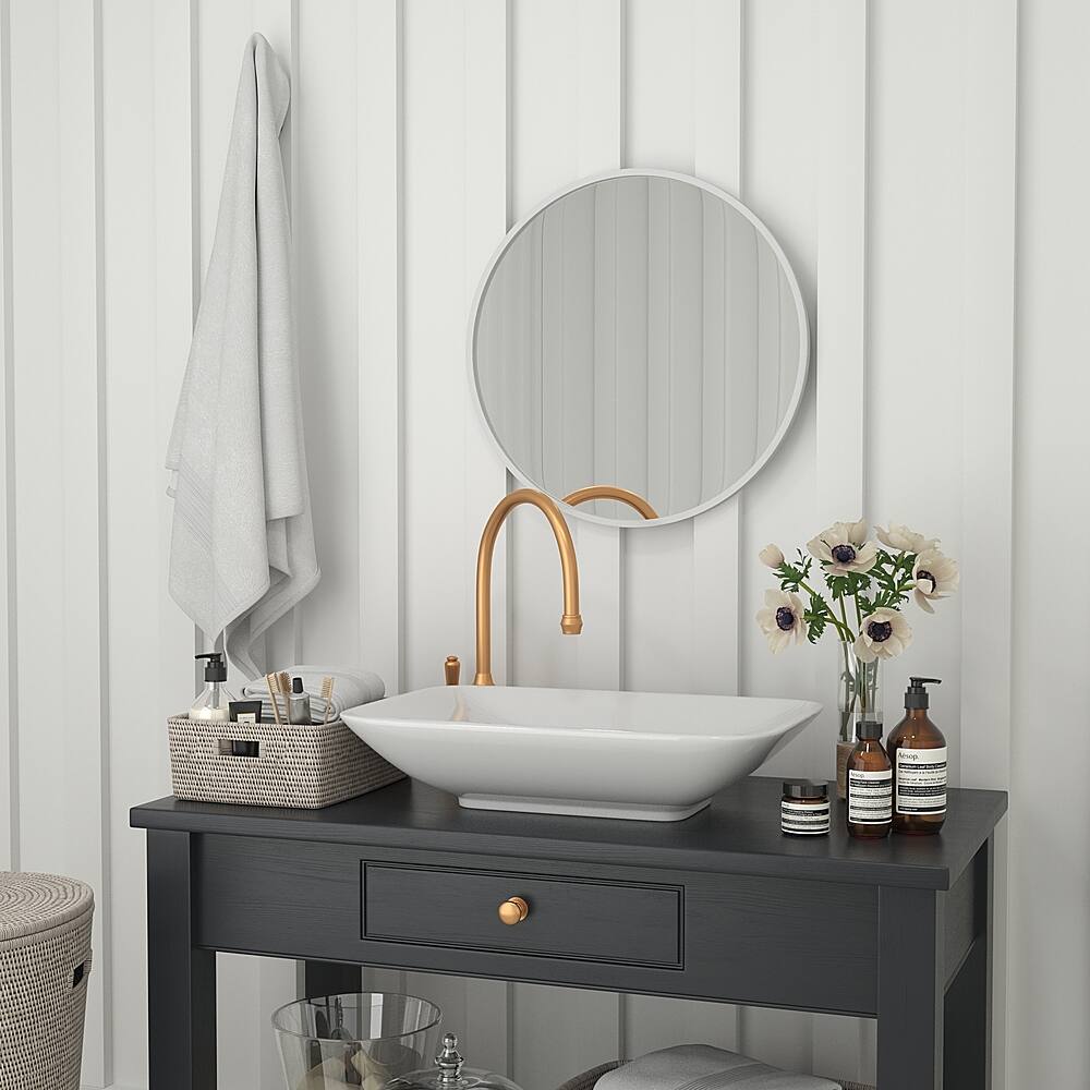 Alt View 15. Alamont Home - Julianne 24" Round Wall Mounted Mirror - Silver.