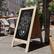 Alt View 15. Alamont Home - Canterbury 20"W x 2-26"D x 40"H Magnetic A-Frame Chalkboard - Weathered Brown.