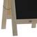 Alt View 17. Alamont Home - Canterbury 20"W x 2-26"D x 40"H Magnetic A-Frame Chalkboard - Weathered Brown.
