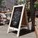 Alt View 16. Alamont Home - Canterbury 20"W x 2-26"D x 40"H Magnetic A-Frame Chalkboard - Weathered Brown.