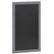 Front. Alamont Home - Canterbury 24"W x 0.75"D x 36"H Magnetic Wall Mounted Chalkboard - Grey.