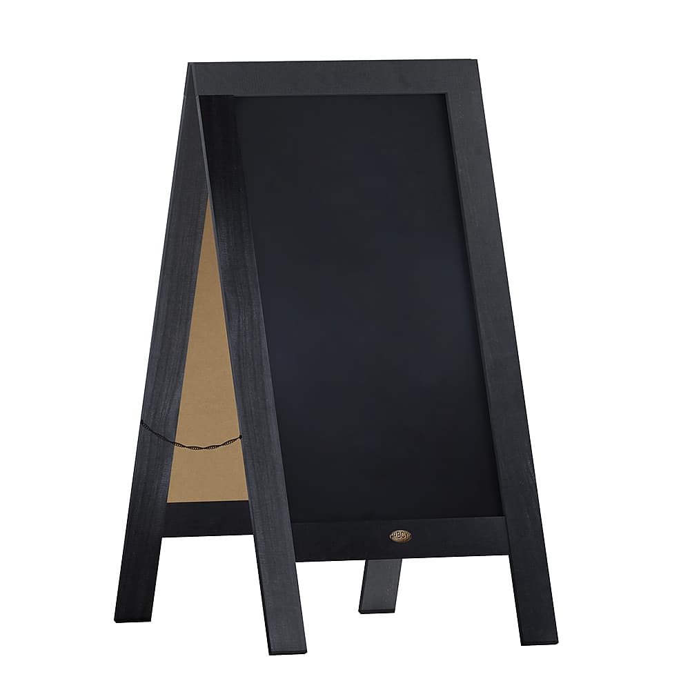 Front. Alamont Home - Canterbury 20"W x 2-26"D x 40"H Magnetic A-Frame Chalkboard - Black.