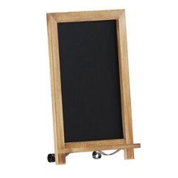 Flash Furniture - Canterbury 12"W x 1.88"D x 17"H Magnetic Tabletop Chalkboard - Torched Brown - Front_Zoom