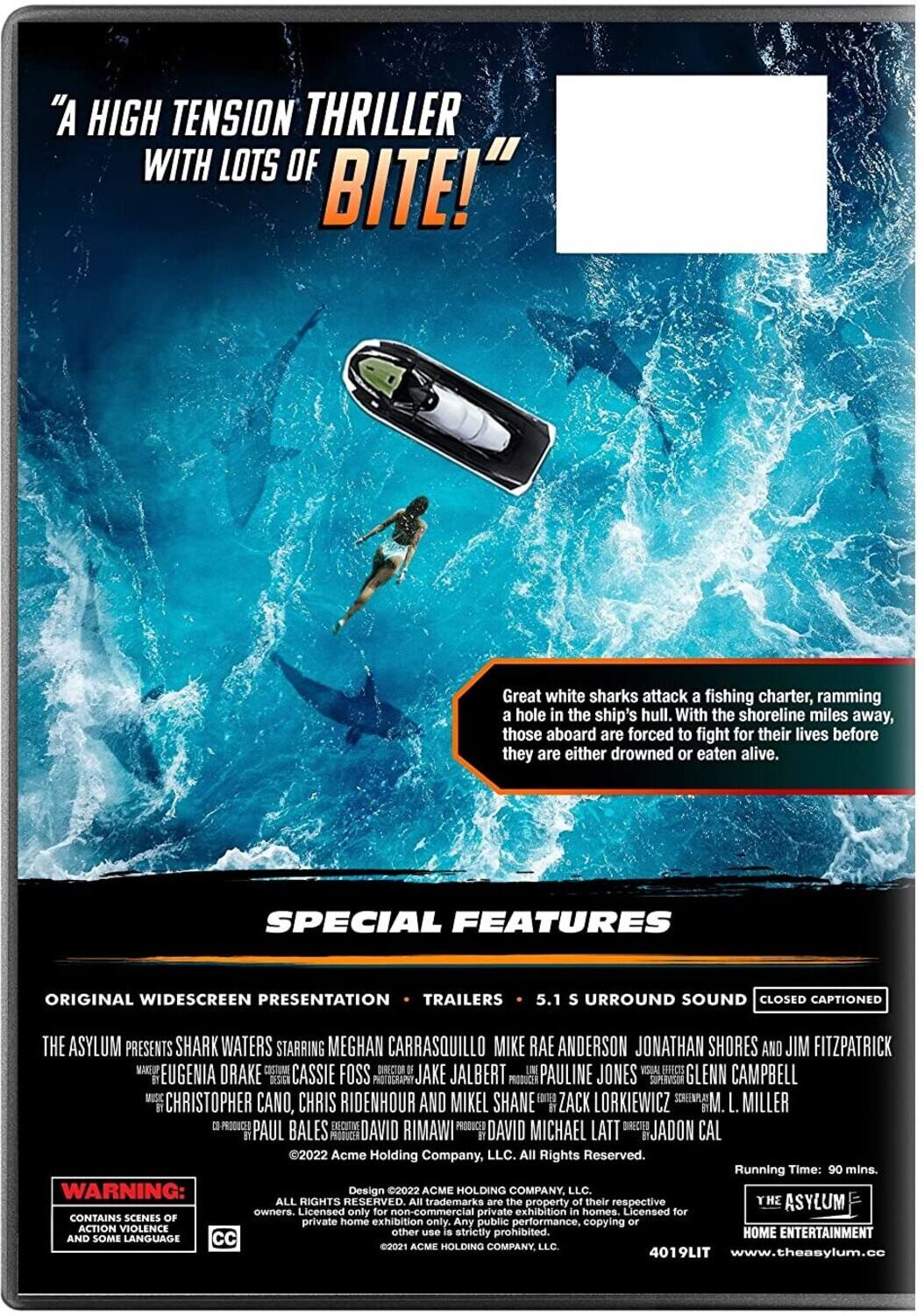 Alt View 1. Shark Waters   - DVD.