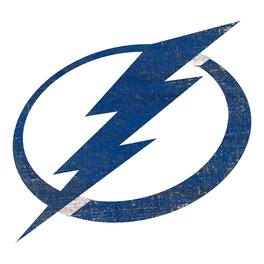Fan Creations - Tampa Bay Lightning 24'' x 24'' Distressed Logo Cutout Sign - Multicolor