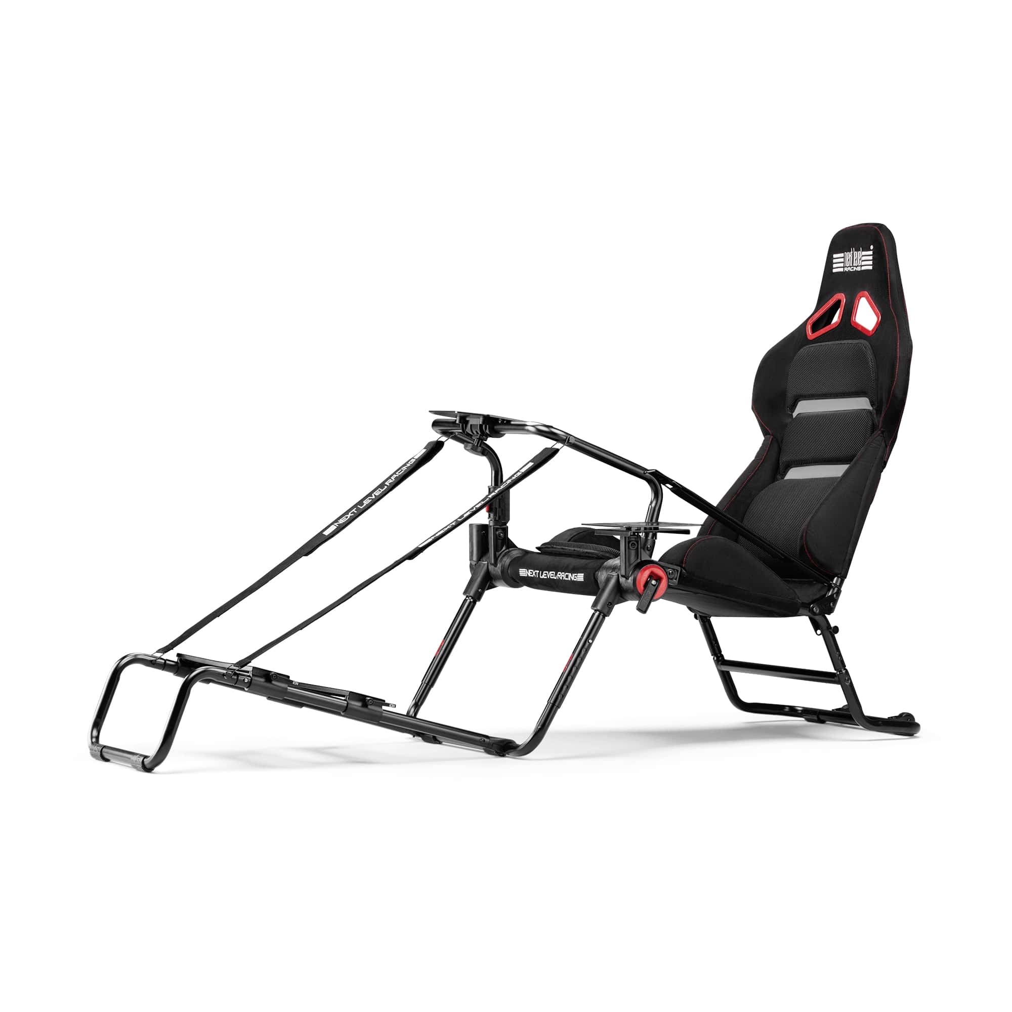 Front. Next Level Racing - NLR-S031 GTLite Pro Foldable Racing Cockpit - Black.