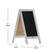 Alt View 14. Alamont Home - Canterbury 20"W x 2-26"D x 40"H Magnetic A-Frame Chalkboard - Solid White.