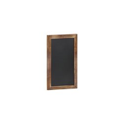 Flash Furniture - Canterbury 11"W x 0.75"D x 17"H Magnetic Wall Mounted Chalkboard - Torched Brown - Front_Zoom