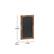 Alt View 14. Alamont Home - Canterbury 11"W x 0.75"D x 17"H Magnetic Wall Mounted Chalkboard - Torched Brown.