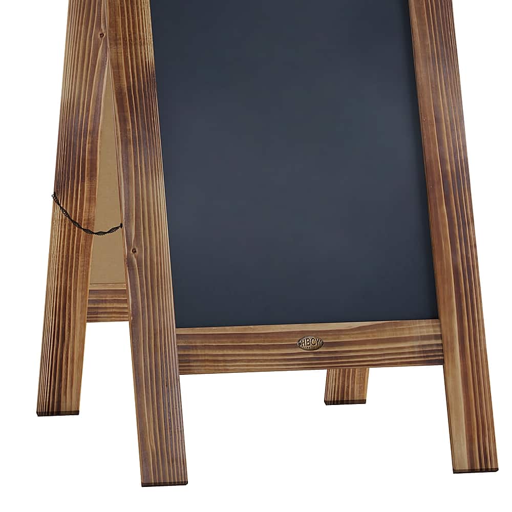 Alt View 18. Alamont Home - Canterbury 20"W x 2-26"D x 40"H Magnetic A-Frame Chalkboard - Rustic Brown.