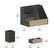 Alt View 12. Alamont Home - Comerford 9.75"W x 6"D x 7.25"H Desk Organizer - Galvanized.