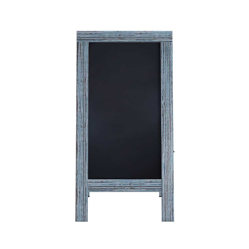Alt View 17. Alamont Home - Canterbury 20"W x 2-26"D x 40"H Magnetic A-Frame Chalkboard - Rustic Blue.