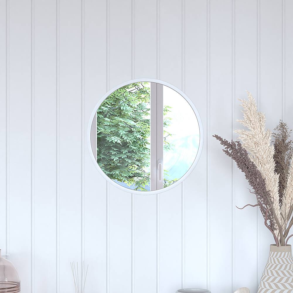 Alt View 16. Alamont Home - Julianne 16" Round Wall Mounted Mirror - Silver.