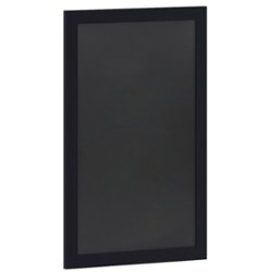 Flash Furniture - Canterbury 24"W x 0.75"D x 36"H Magnetic Wall Mounted Chalkboard - Black - Front_Zoom