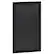 Front. Alamont Home - Canterbury 24"W x 0.75"D x 36"H Magnetic Wall Mounted Chalkboard - Black.