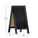 Alt View 13. Alamont Home - Canterbury 20"W x 2-26"D x 40"H Magnetic A-Frame Chalkboard - Black.