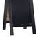 Alt View 17. Alamont Home - Canterbury 20"W x 2-26"D x 40"H Magnetic A-Frame Chalkboard - Black.