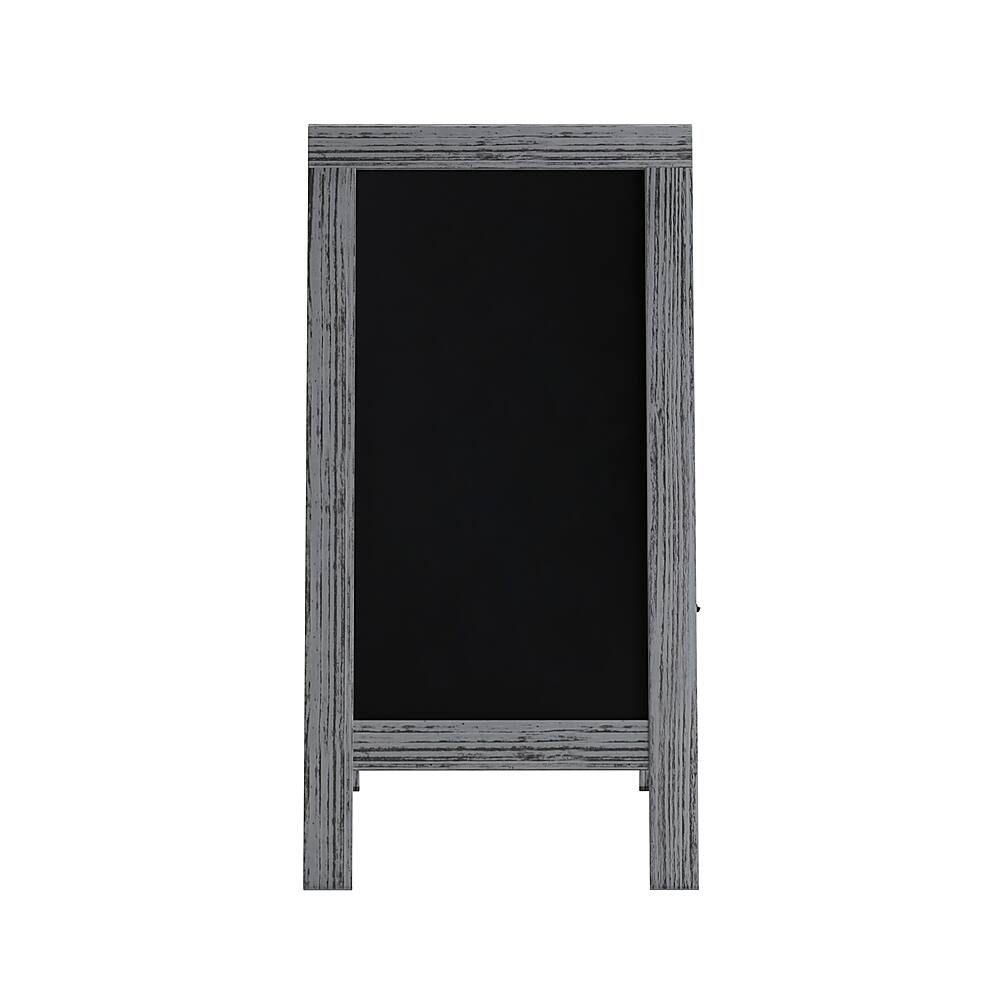 Alt View 17. Alamont Home - Canterbury 20"W x 2-26"D x 40"H Magnetic A-Frame Chalkboard - Graywash.