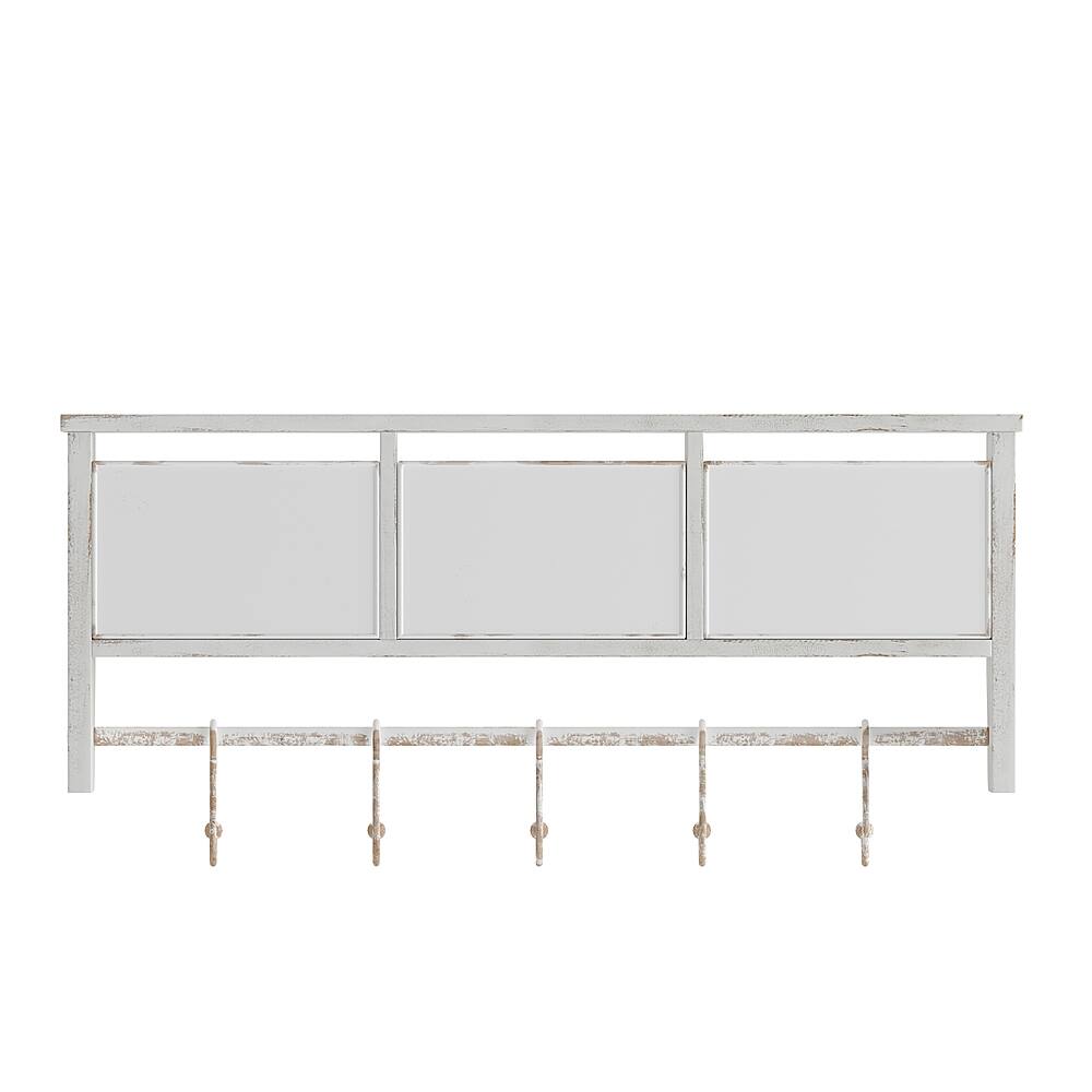 Alt View 17. Alamont Home - Daly 23.5"W x 5.5"D x 9.25"H Coat Rack - White Wash.