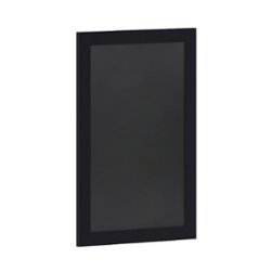 Flash Furniture - Canterbury 20"W x 0.75"D x 30"H Magnetic Wall Mounted Chalkboard - Black - Front_Zoom