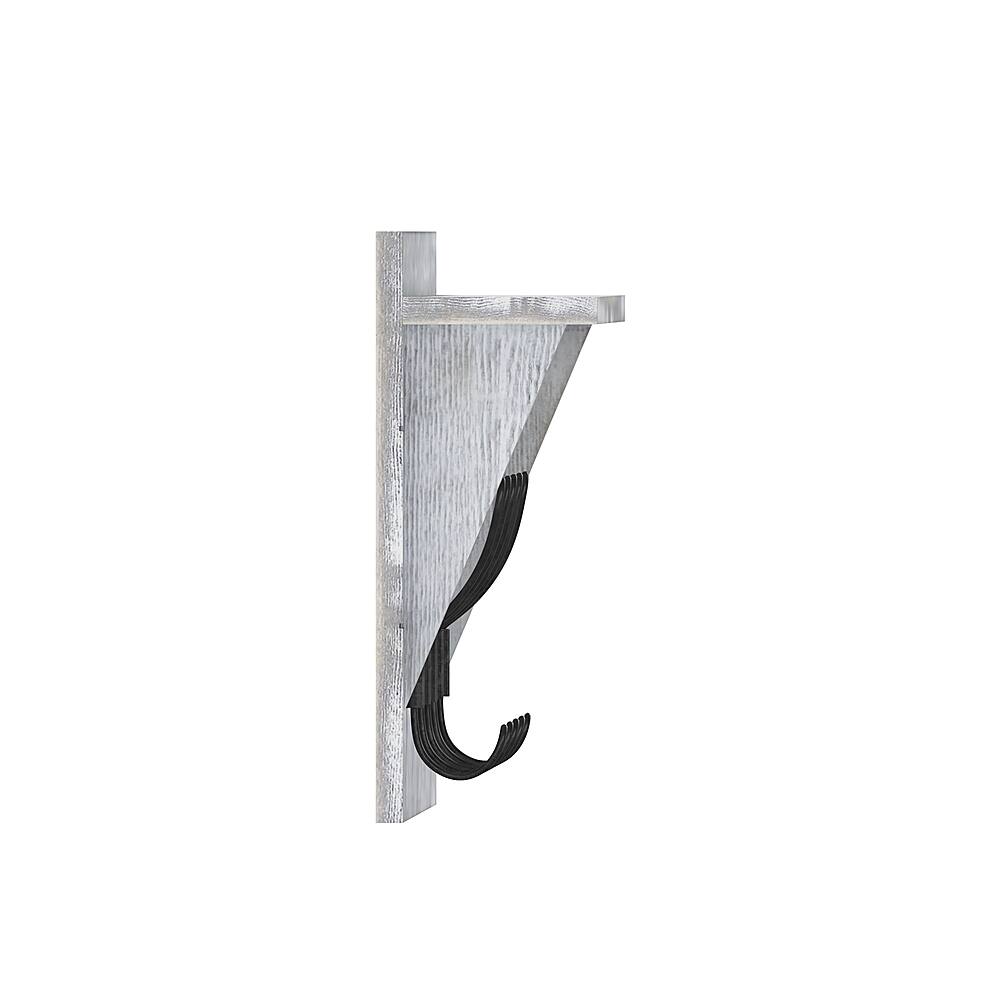 Alt View 19. Alamont Home - Daly 24"W x 4.33"D x 10"H Coat Rack - White Wash.