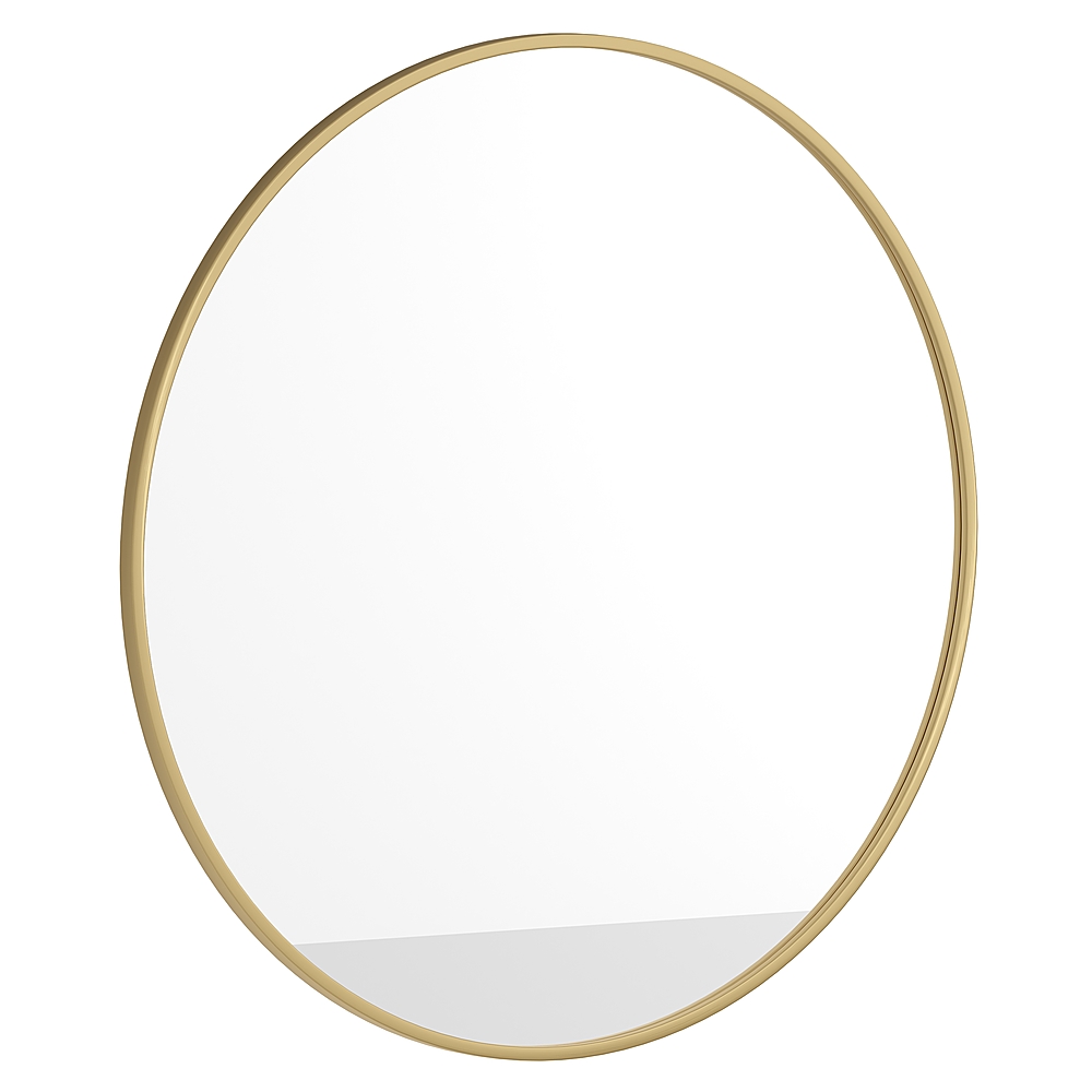 

Flash Furniture - Julianne 36" Round Wall Mounted Mirror - Gold