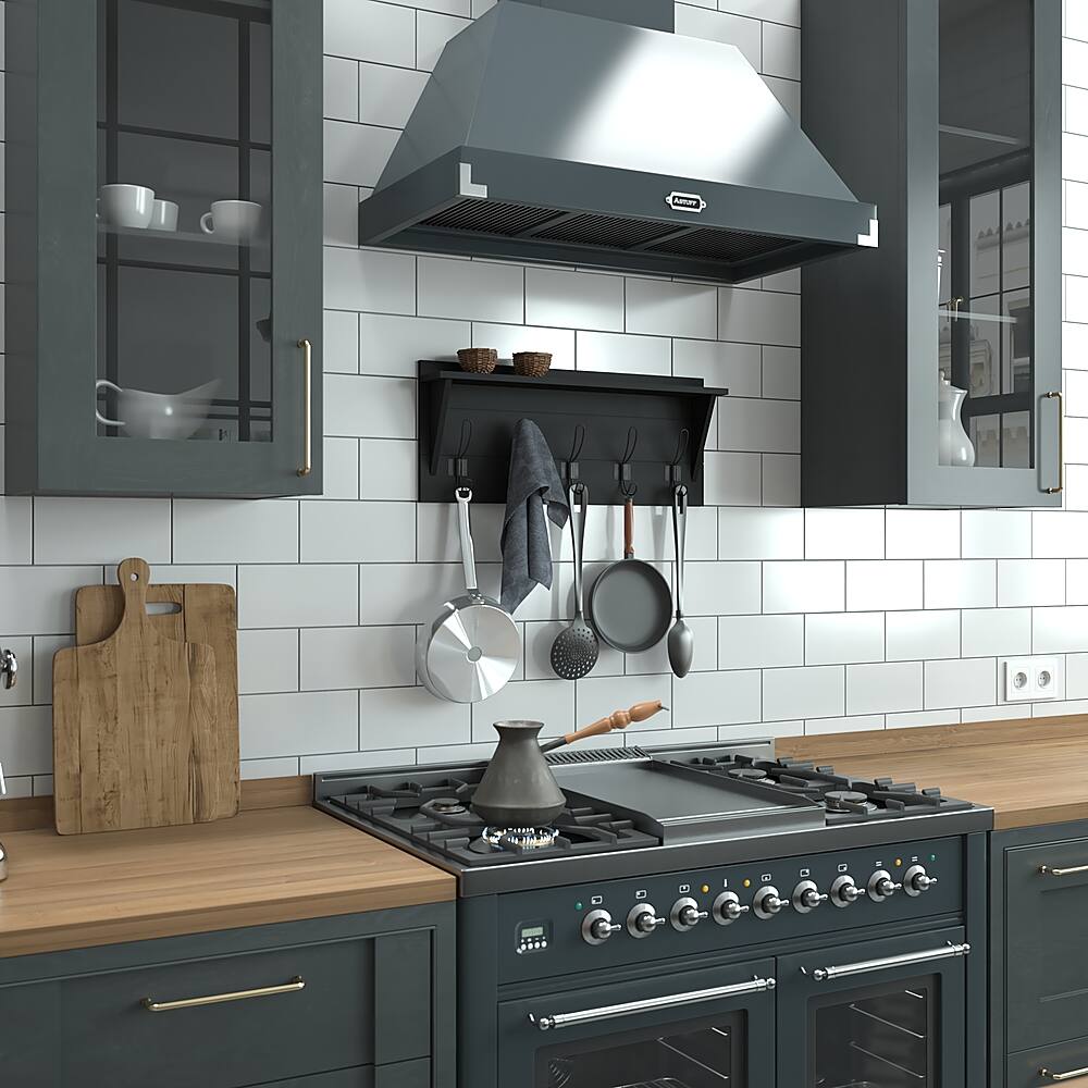 Alt View 15. Alamont Home - Daly 24"W x 4.33"D x 10"H Coat Rack - Black.