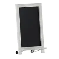 Alamont Home - Canterbury 12"W x 1.88"D x 17"H Magnetic Tabletop Chalkboard - White Wash - Front_Zoom