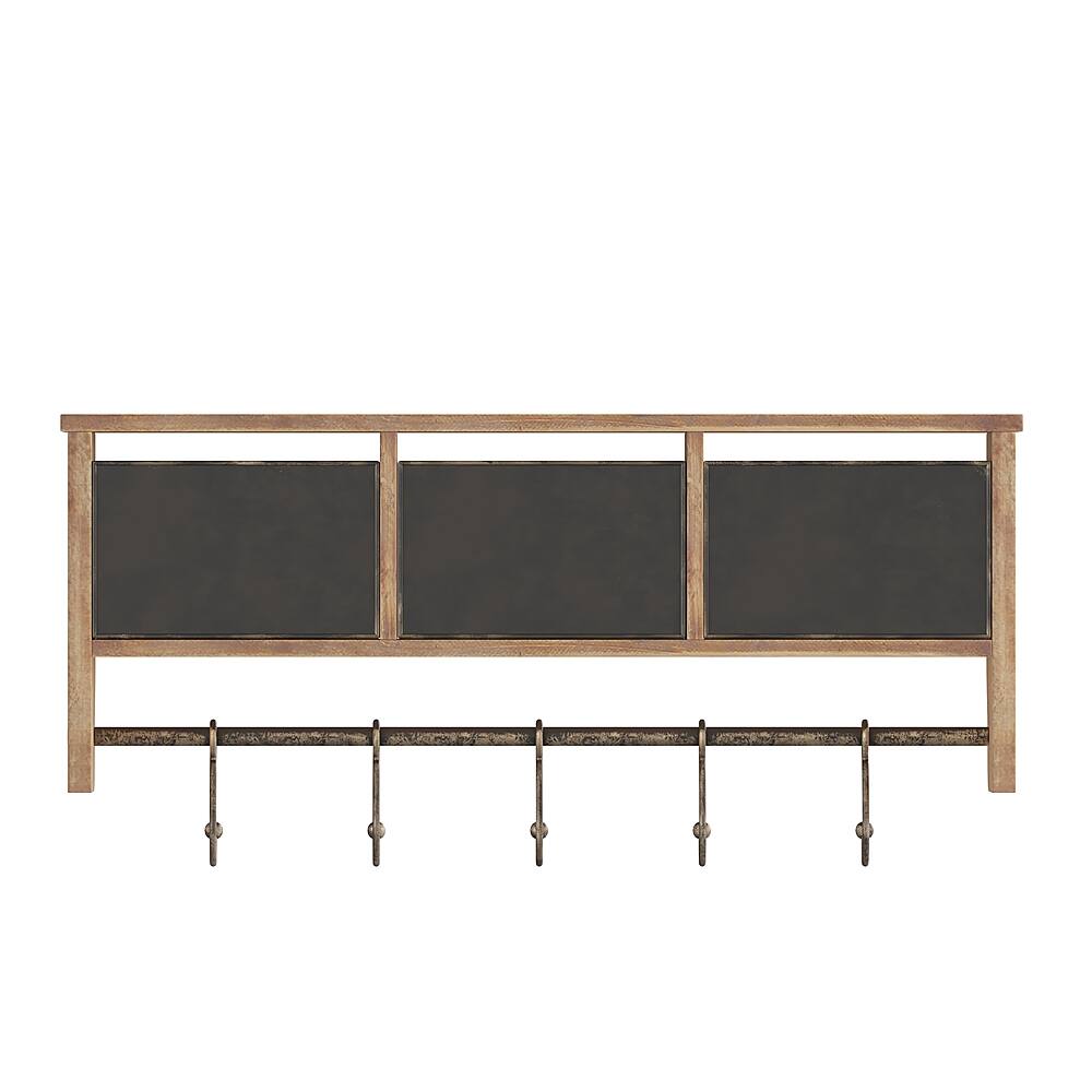 Alt View 17. Alamont Home - Daly 23.5"W x 5.5"D x 9.25"H Coat Rack - Rustic Brown.
