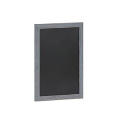 Flash Furniture - Canterbury 18"W x 0.75"D x 24"H Magnetic Wall Mounted Chalkboard - Grey - Front_Zoom