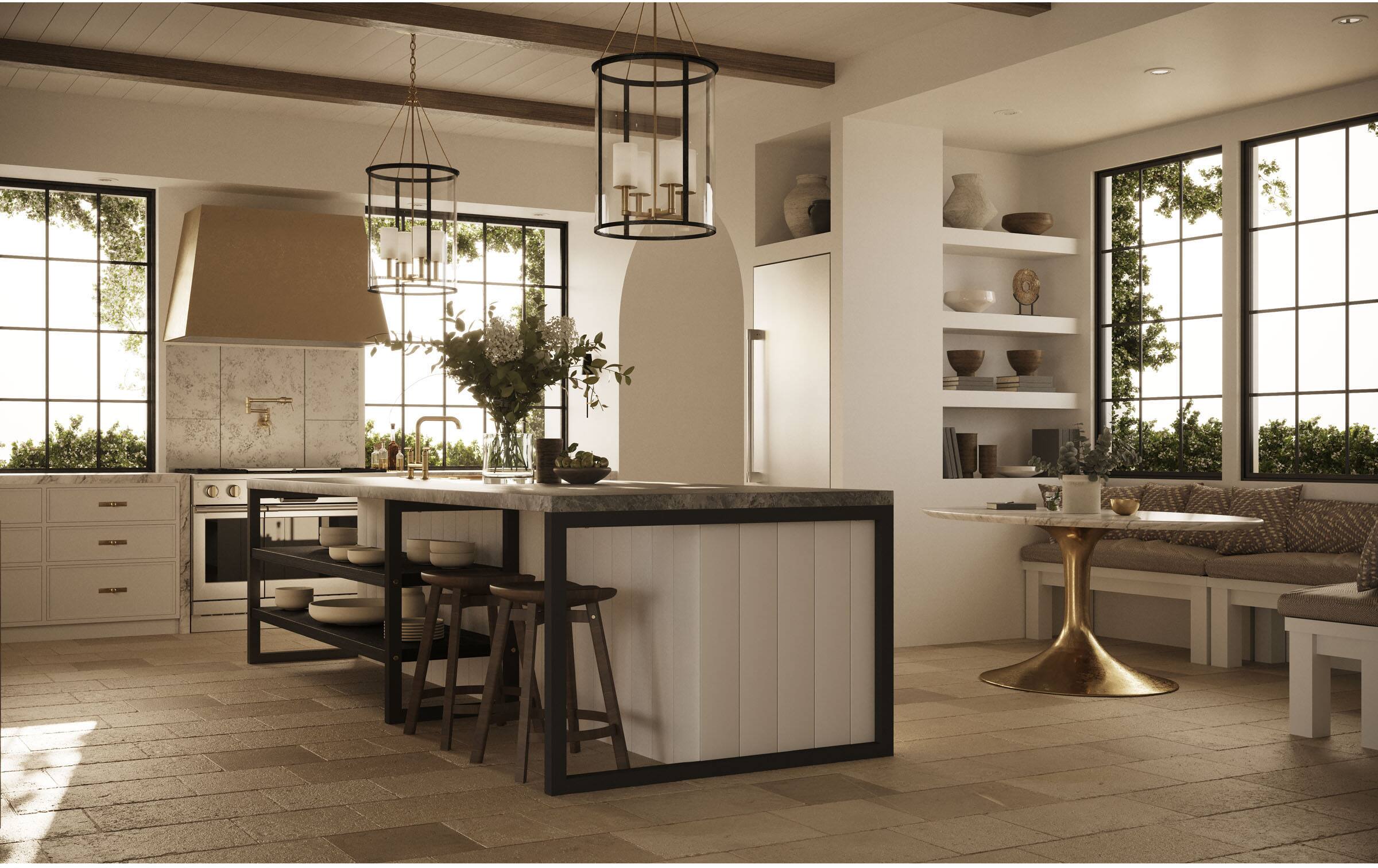 Alt View 15. Monogram - 48" Custom Convertible Range Hood - Custom Panel Ready.