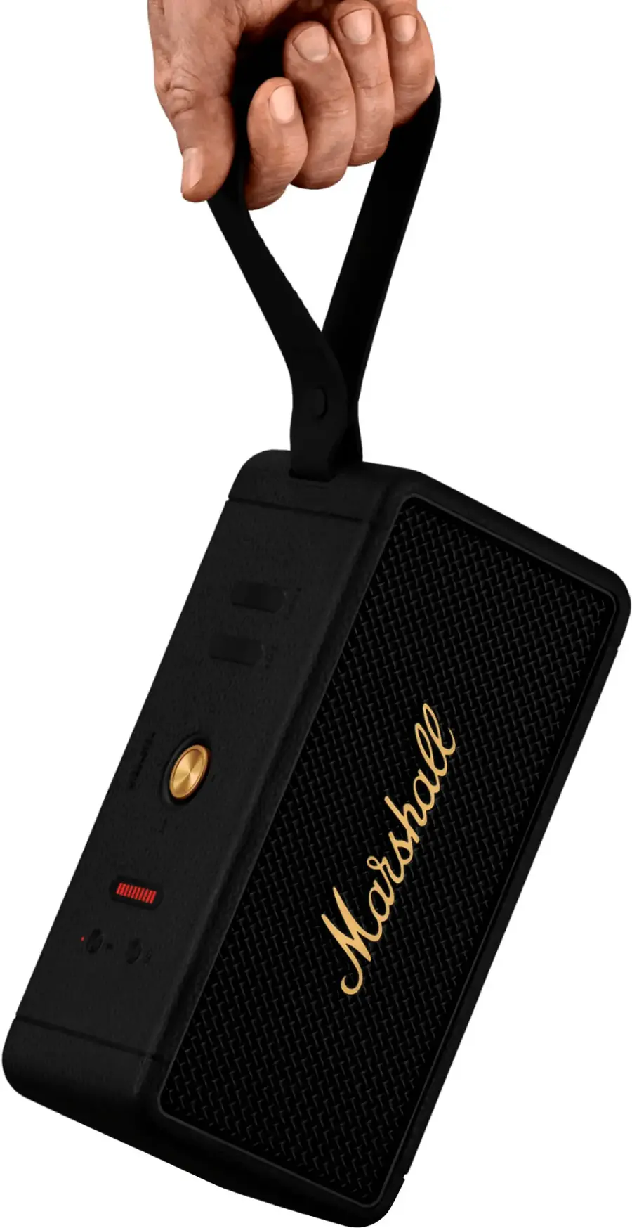 Alt View 20. Marshall - Middleton Portable Bluetooth Speaker - Black/Brass.