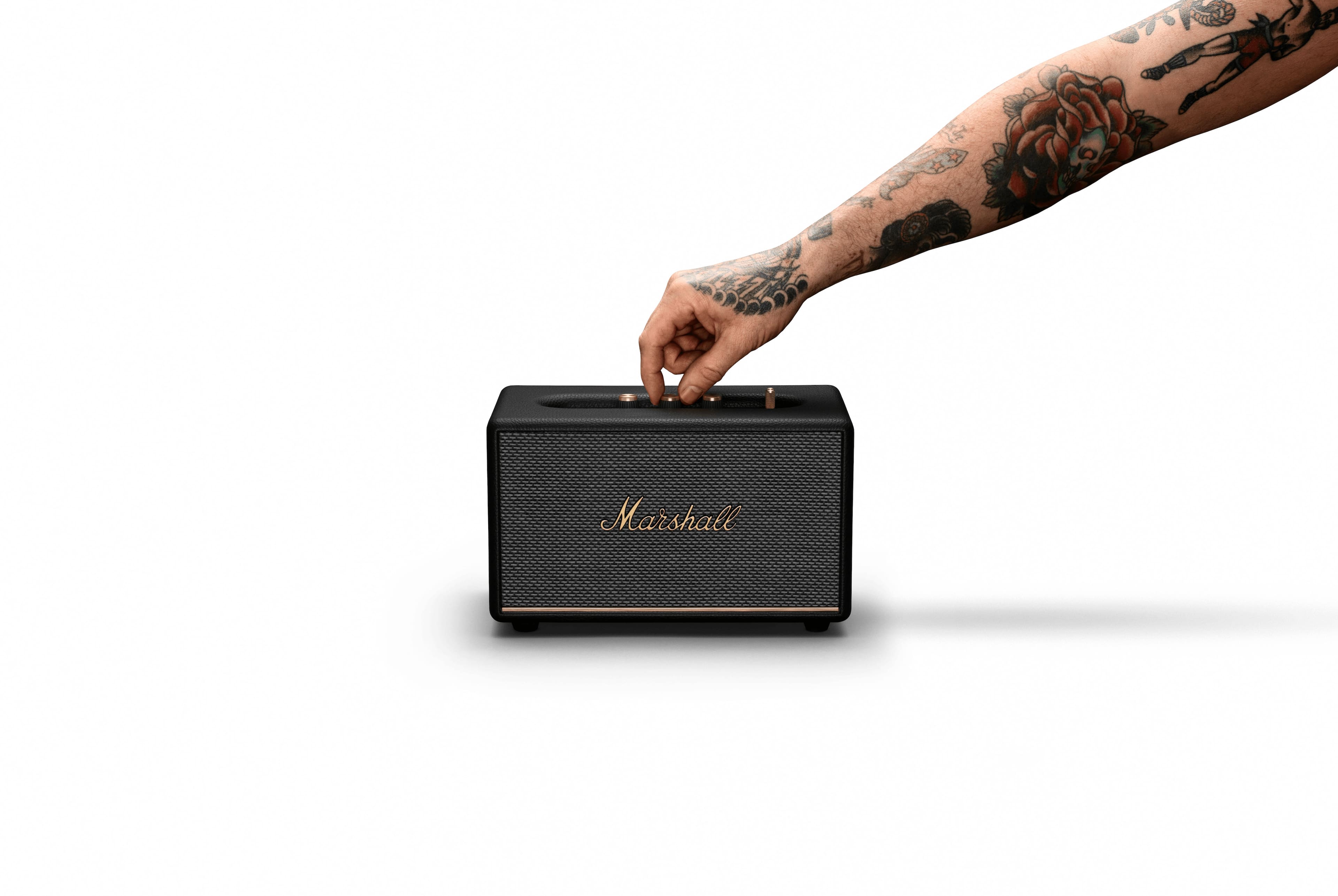 Marshall Acton III Wireless Bluetooth Speaker (Cream) - JB Hi-Fi