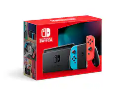 Geek Squad Certified Refurbished Switch with Neon Blue and Neon Red Joy‑Con - Nintendo Switch - Front_Zoom