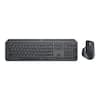 Front. Logitech - MX Keys Combo for Business Full-size Wireless Keyboard and Mouse Bundle for Windows/Mac/Chrome/Linux - Graphite.