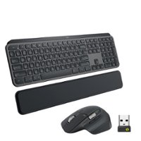 Logitech - MX Keys Combo for Business Full-size Wireless Keyboard and Mouse Bundle for Windows/Mac/Chrome/Linux - Graphite - Front_Zoom