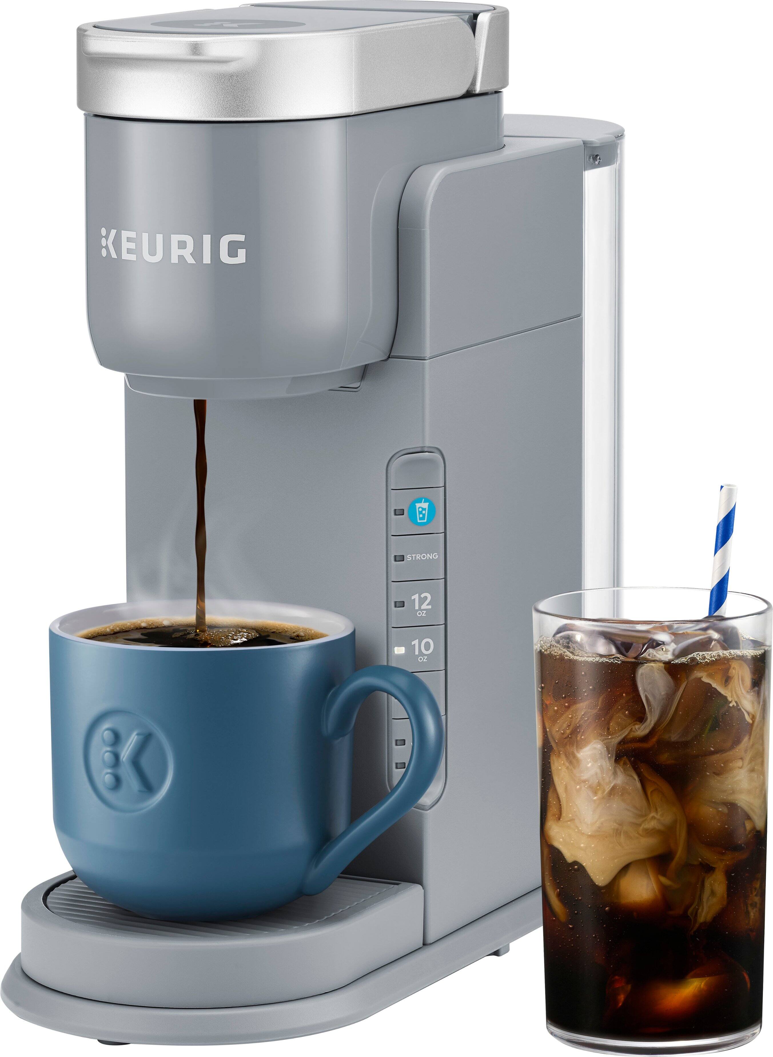 Left. Keurig - K-Iced Single Serve K-Cup Pod Coffee Maker - Gray.