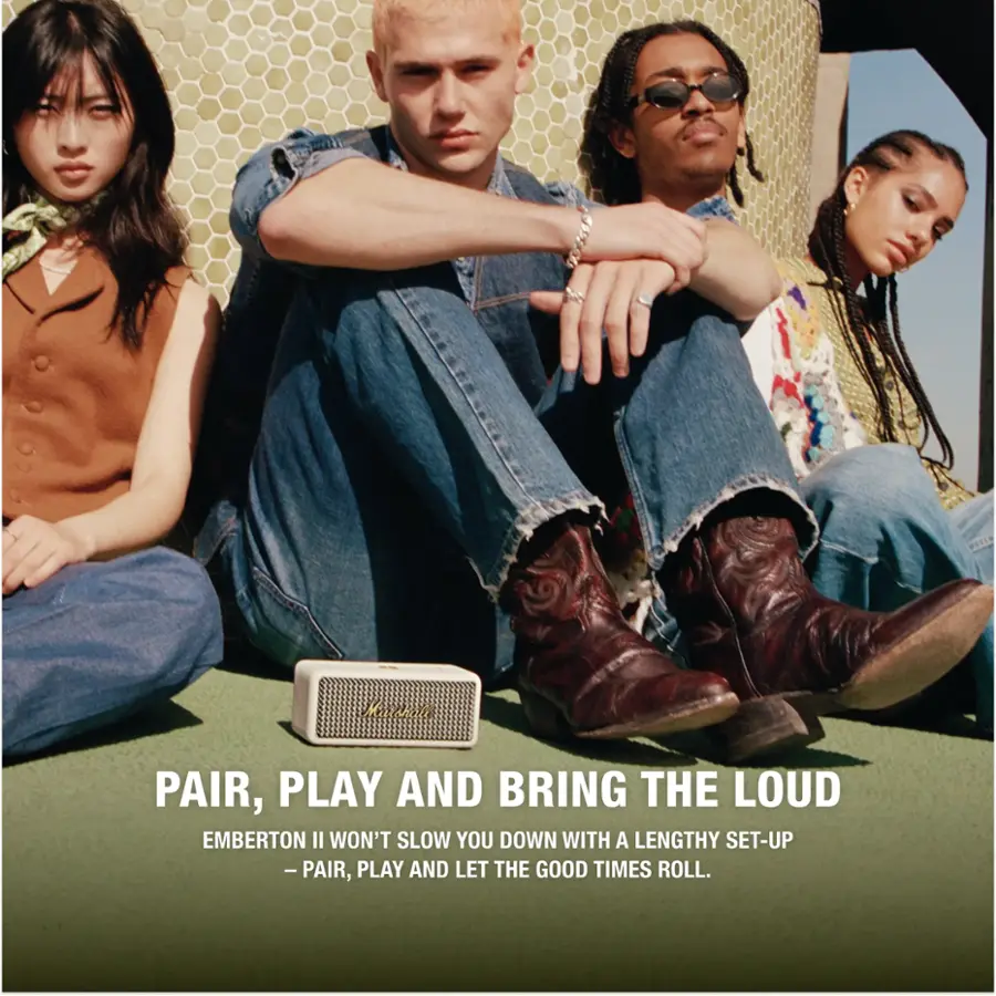 Pair, play and bring the loud. Emberton won't slow you down with a lengthy set-up - pair, play and let the good times roll.