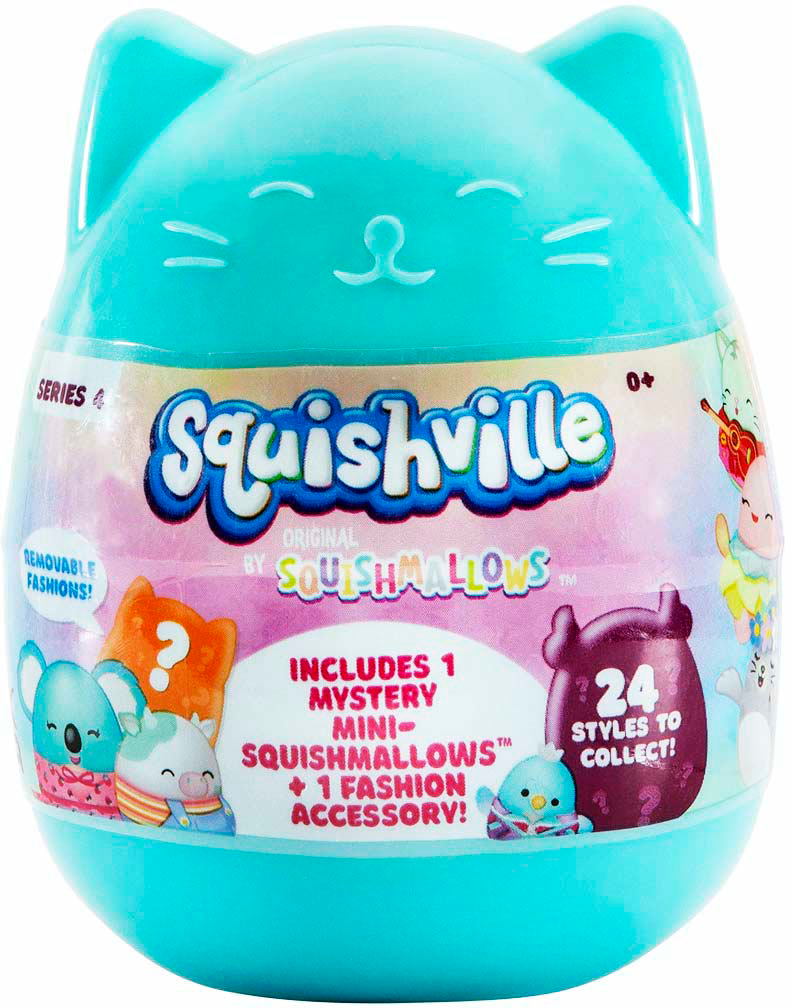 Squishmallows, Other, New Pink Squishville Display With Four 2 Squishville  Squishmallows